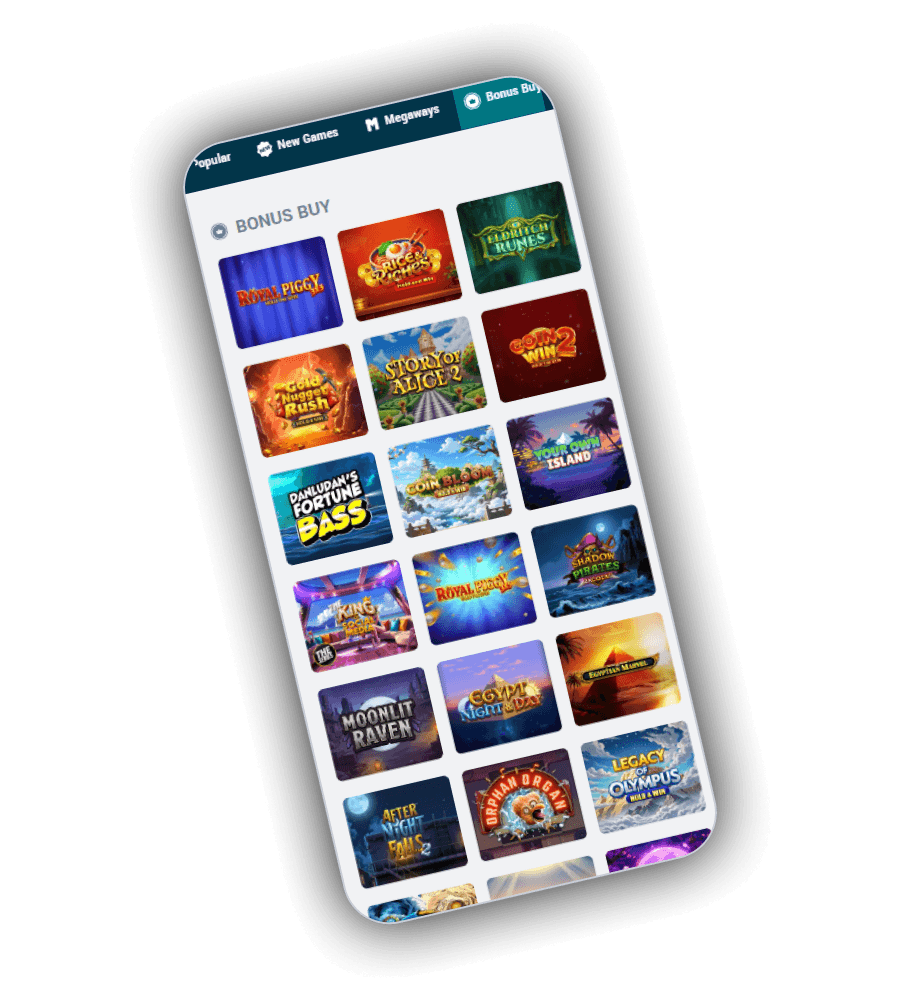Howzit Casino games catalogue